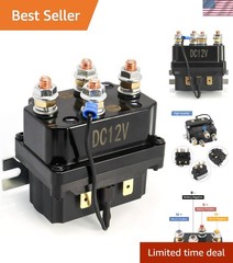 Solenoid Relay, 12V 250A Winch Relay Solenoid Replacement Contactor for 3000-…