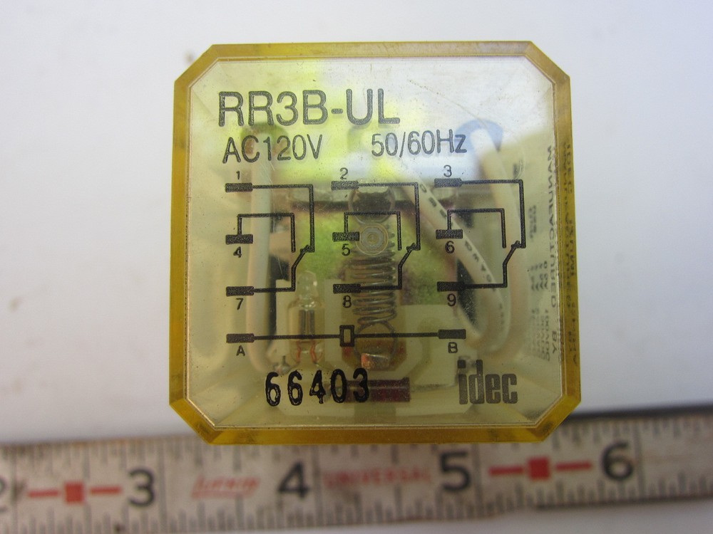 idec RR3B-UL 11-Pin 120V Coil Relay, Used