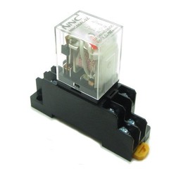10 x AC220V Coil Power Relay 12A AC240V/DC28V 8 Pin + Din Rail Socket Wholesale