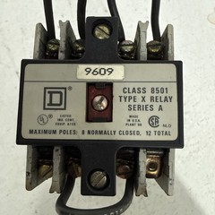 Square D Class 8501 Type X Relay Series A / Form 9545/ Type X0 60 **USED**