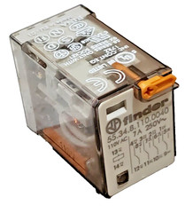 FINDER 55.34.8.110.0040, 553481100040 Plug-In, Relay 110Vac, Coil 4PDF, 7 Amp