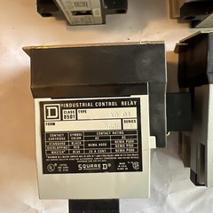 LOT OF 6 Square D 8501 X0 01 Control Relay Series A Type X SEE PICTURES.