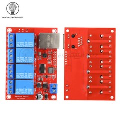 5V 12V 24V 4/8Channel TCPIP Network Relay Module Home Intelligent Control Module