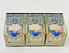 OMRON *LOT OF 3* – MKS2PIN – RELAY – 250VAC/ 30VDC, 10A RES. ,7A GEN. SINGLE PHS