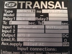 Deif DCV-2 TB Protection Relay 10H