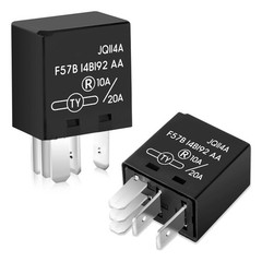 2 Packs 5-Pin Automotive Relay 10A/20A 12VDC – Fits Select Ford, Cadillac, Toyot