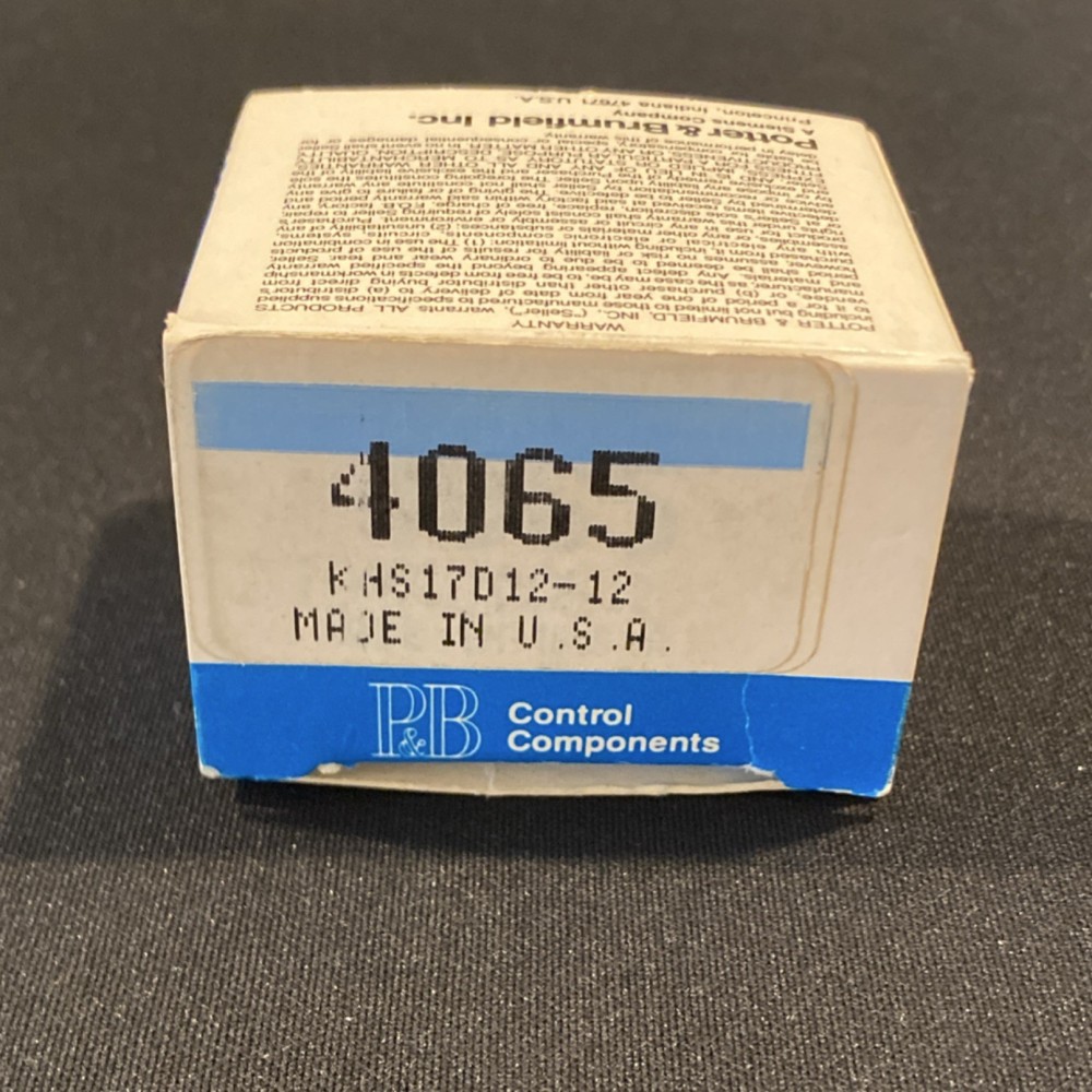 Potter & Brumfield KHS17D12-12 Class-1 Div-2 Relay 12VDC 4PDT 12-Pin 3A – NOB