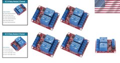 4pcs 2 Channel 5V Relay Module with Optocoupler Support High Low Level Trigger