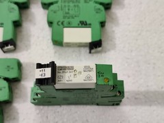 4x Phoenix 2967837 PLC-BSC-24DC Relay Socket Base + Relay 2961341