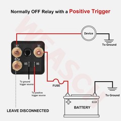 12V 250A Continuous Duty 5Pin SPDT Automotive Relay RV Marine