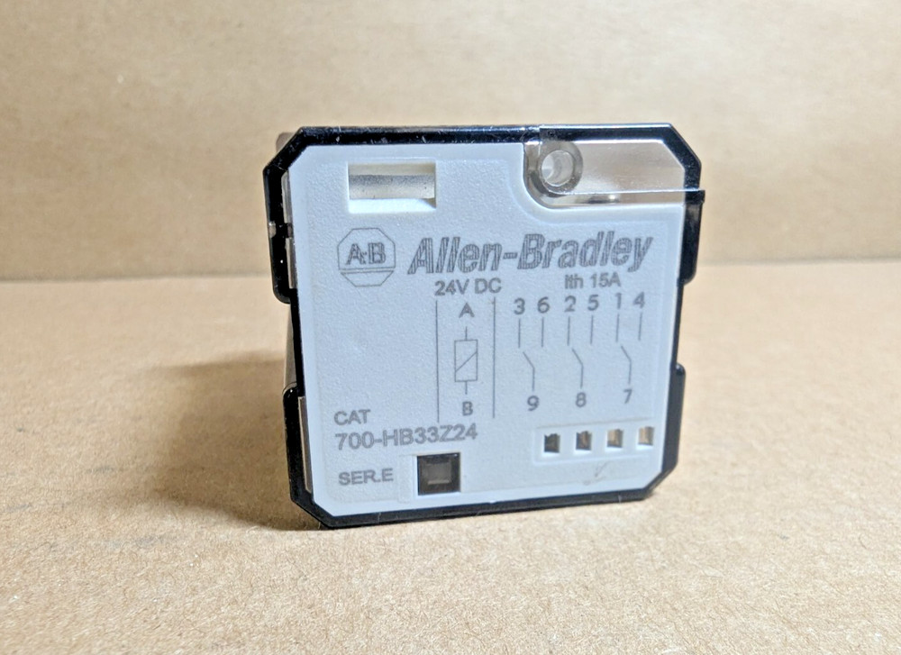 Allen-Bradley 700-HB33Z24 General Purpose Square Base Relay, 24V, 15A (New NB)