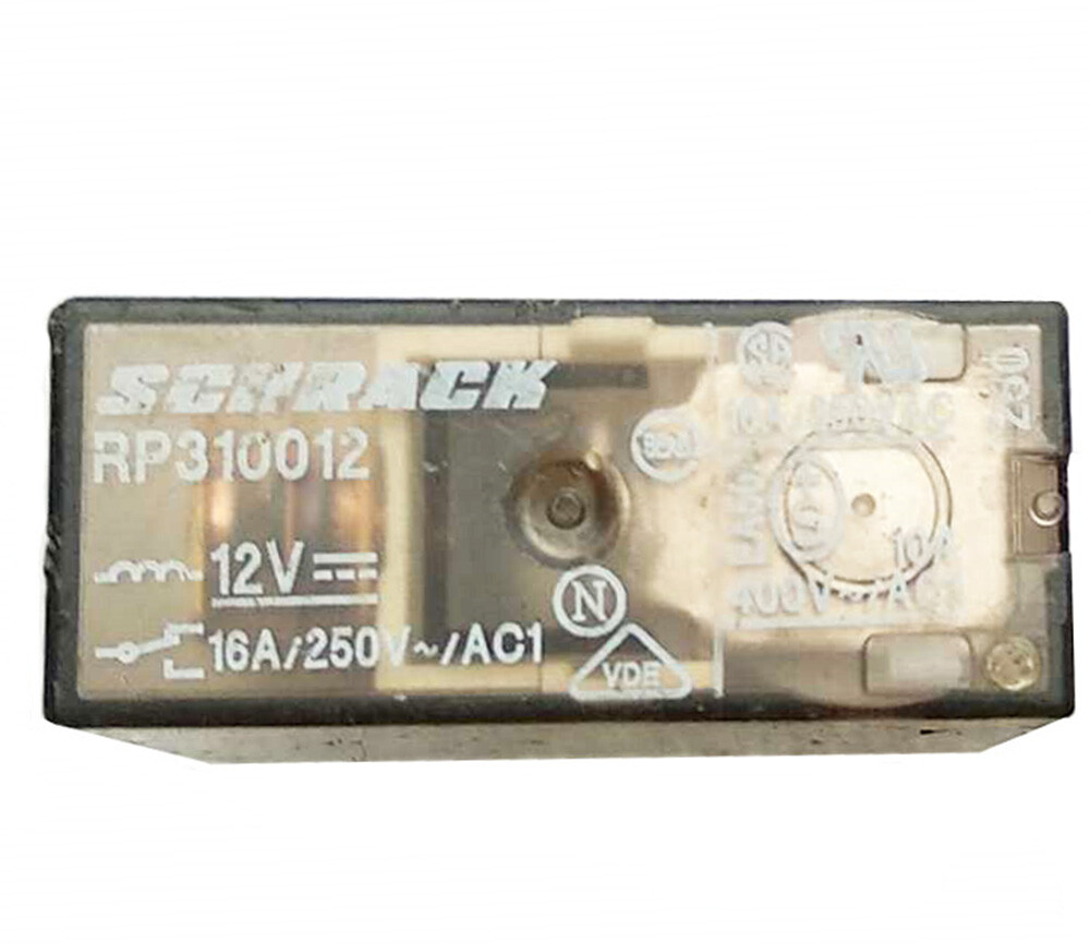 1Pce TYCO Schrack Relay RP310012 12VDC Power Relay 16A 250VAC 8Pins