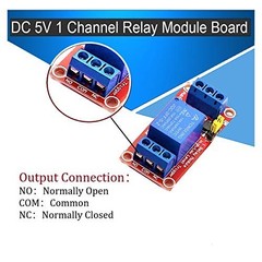 8-Pack 5V Relay Module – 1 Channel Optocoupler Board, High/Low Level Trigger for