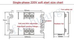 220V single-phase motor soft starter module controller2-8KW motor online soft !