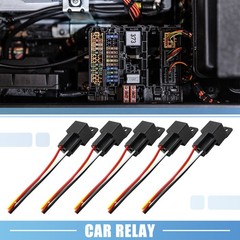 Universal DC 36V 40A SPST Car Relay 4 Pin 4 Wires w/ Harness Socket Plug Packof5