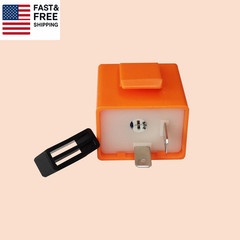 2Pcs 2-Pin 12V Speed Adjustable LED Electronic Flasher Relay Fix Motorcycle Turn