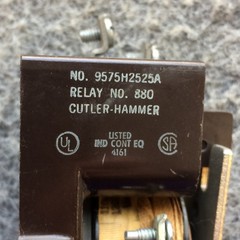 Cutler Hammer 9575H2525A Type AA Relay 16A 110/120V Coil 1NO 1NC 9575H2525-66