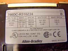 🔥NEW ALLEN BRADLEY 700DC-R310Z24 TYPE R ELECTRICALLY HELD RELAY 24 VDC COIL
