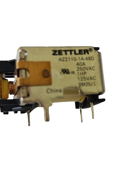 Zettler AZ2110-1A-48D Type: 40A Miniature Power Relay 250VAC , 1HP,125 VAC