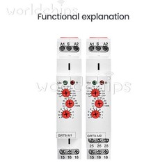 AC/DC12V-240V A220V 16A On Delay Off Delay Timer Relay Time Delay Relay Din Rail