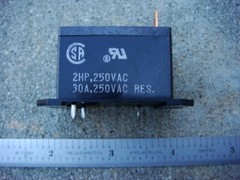 LOT (5) SPST-NO 6V POWER RELAY 30A/250V – TAKAMISAWA VFB-6HU-UL – New and Unused