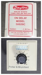 2 Adjustable Time Relays Dayton & potter brumfield