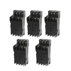 5 Pcs DYF-11A 11 Pin Power Relay Base Socket DIN Rail Mount✦Kd