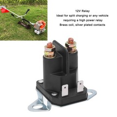 High Power 12V Starter Relay For Vehicle Start Brass Coil Silver Plated Premium