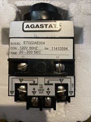 Tyco AGASTAT E7022AE004 / 7022AE Timing Delay Relay 20-200 sec – 120 V 60HZ New
