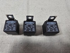 Lot of 3 Install Bay 12 Volt 30/40 AMP Automotive Relay Metal Tab / Car Stereo