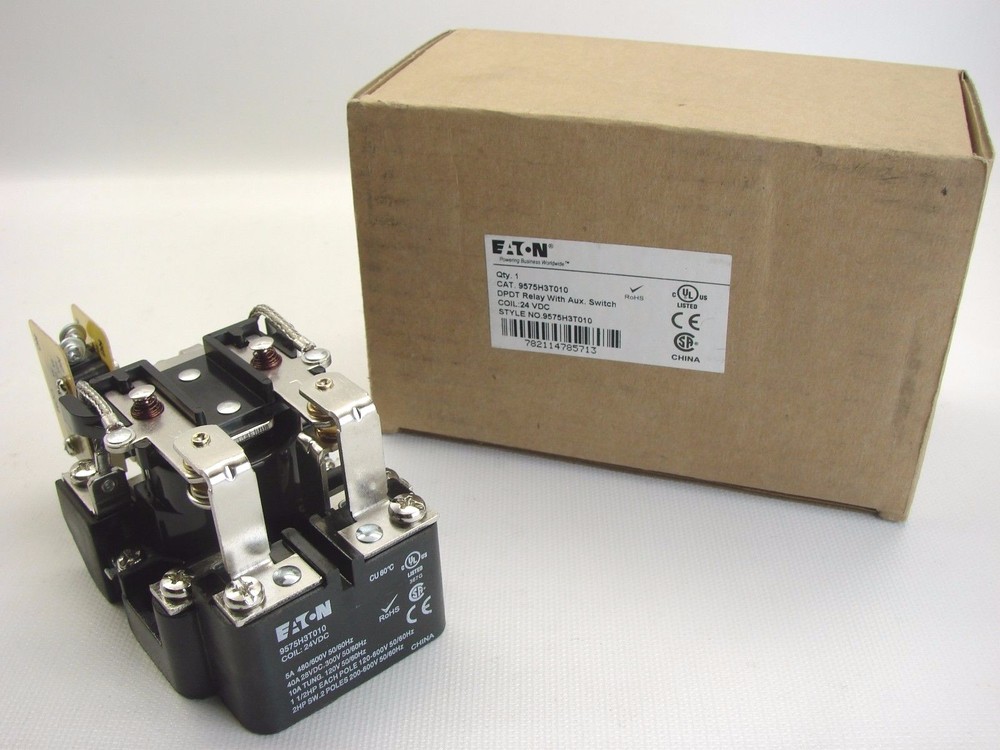 NEW EATON 9575H3T010 – 9575H SERIES 3000 TYPE AA GENERAL PURPOSE RELAY (B456)