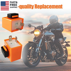 2Pcs 2-Pin 12V Speed Adjustable LED Electronic Flasher Relay Fix Motorcycle Turn