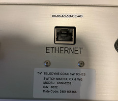 Teledyne Relays Coax Switches And Switch Matrix Cx And Wg Model Csm-0252