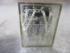 OMRON MY4 24VAC RELAY 24VAC LOT OF 2 NSNP