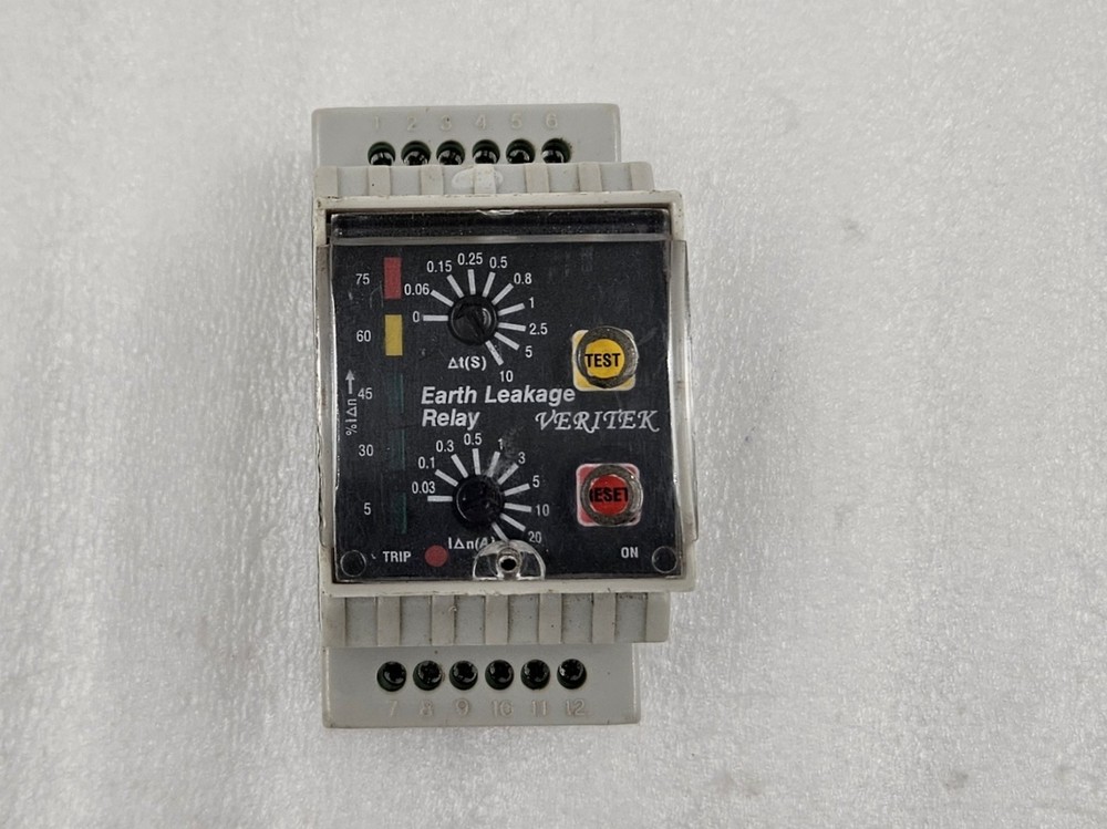 VERITEK VIPS98P 90-270 VAC/DC 50/60HZ EARTH LEAKAGE RELAY [FAST SHIPPING]
