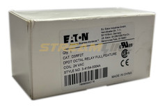 Eaton D3RF2T Ice Cube Relay, 10 Amp, 24 Vac Coil, 8-Pin Octal Base, DPDT
