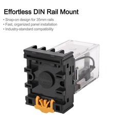 Baomain Power Relay MK2P-I 12VDC Coil DPDT 8 Pin with Plug-in Terminal Socket…