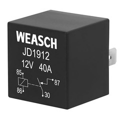 JD1912 12V 40A 4 Pin SPST Waterproof Automotive Relay, 2 Pack for Car Truck Boat