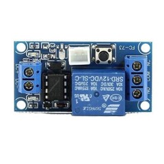 2pcs 12V Single Button Bistable Self Locking Relay Module One-Button On…