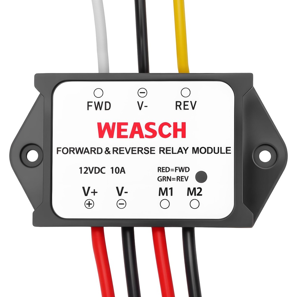 Weasch Forward and Reverse Relay Module, 12V 10A Pre-Wired with LED Light, fo…