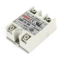 75A 250V SSR-75 DA Solid State Relay Module SSR-75DA 3-32V DC To AC 24V-380V