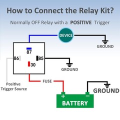 4-PIN 12V DC IP65 Waterproof Relay with Harness 40/30 AMP Relay Switch – Heavy D