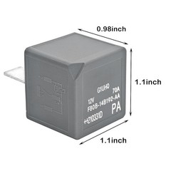 2Pcs F80B-14B192-AA 12VDC 70A 4-Pin Automotive Power Relay – High-Current…