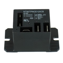 NT90-AC120V-10X Power Relay AC 120V Coil 120 VAC 30A 40A SPDT(1NO 1NC) with Flan