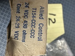 Lot 12 NOS Allied Control 24VDC 430 Ohm 2A @29V