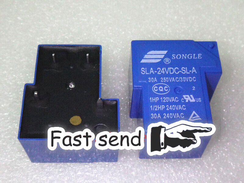 10PCS SLA-24VDC-SL-A SONGLE Power Relay 4Pins 24V DC coil PCB type electromagnet
