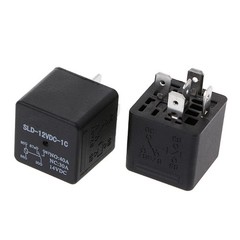 2Pcs SLD-12VDC-1C 1.6W High Power Relay NO 40A NC 30A 5pin Automotive Relay