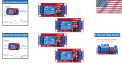 4pcs DC 5V Relay Module – 1 Channel Relay Switch Board with Optocoupler Isola…