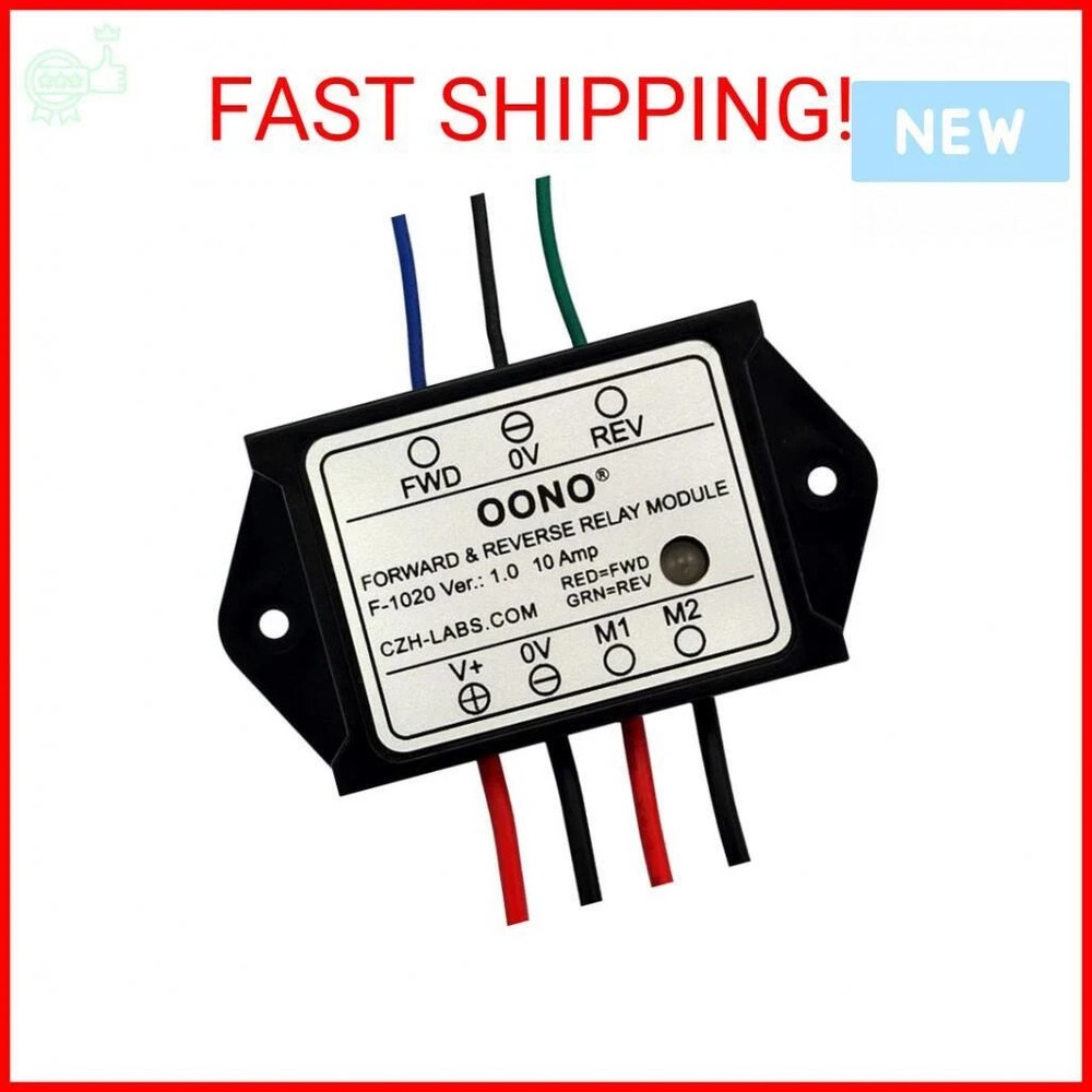 OONO Forward and Reverse Relay Module for Motor/Linear Actuator, Reversing Relay