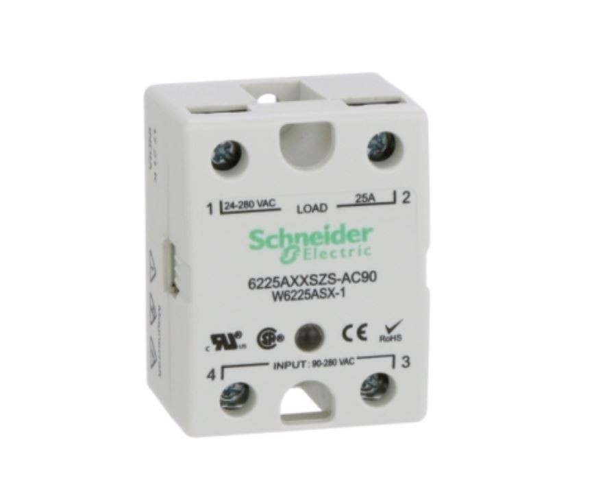 Schneider Electric 6225AXXSZS-AC90 Solid State Relay 25 Amp 24-280VAC